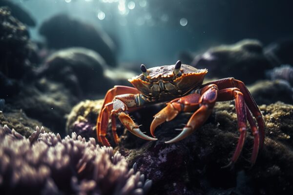 Le crabe, une des espèces marines observable à Saint Raphaël
